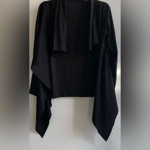 Black Peplum Cardigan- Size Medium